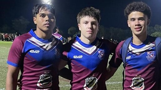 Billo Wotton, Charlie Webb and Boston Nau of Wavell SHS.