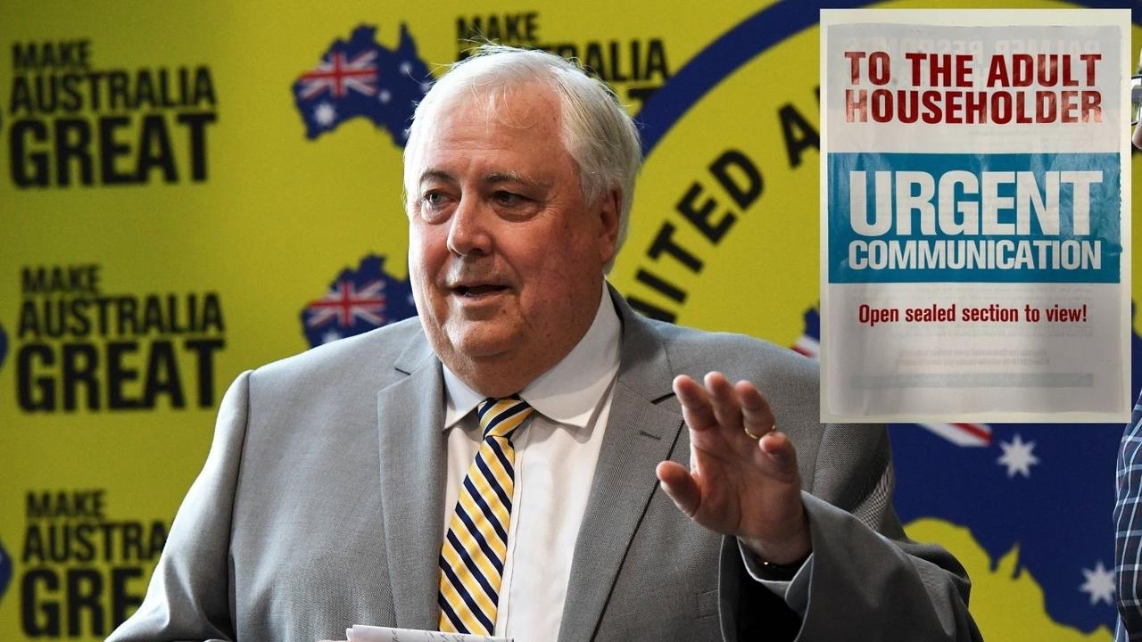 Queensland mining magnate Clive Palmer has drawn the ire of the TGA after his latest Covid-19 conspiracy pamphlet was mailed out to homes around Australia, including in Toowoomba.