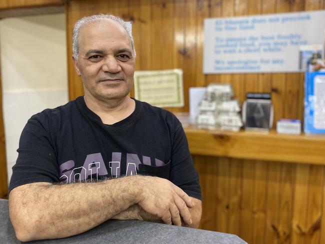 Owner of El-Manara Lebanese restaurant, Amir Sayah. Picture: Kirsten Jelinek.