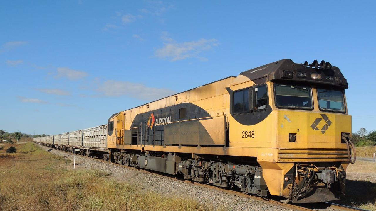 Aurizon has resumed rail services for the Whyalla steelworks, but warns uncertainty over the facility’s future could dent the company’s annual results.