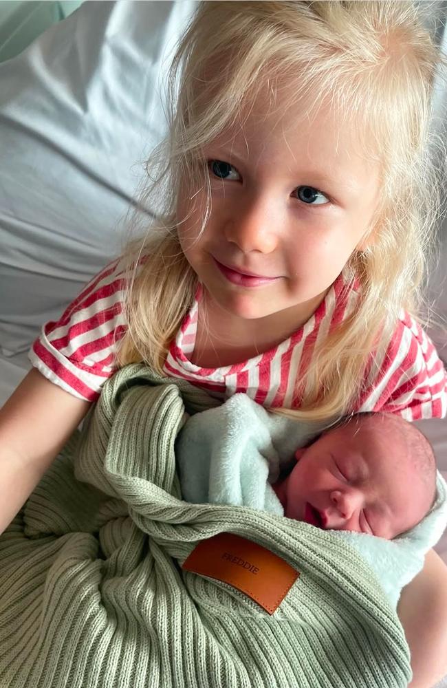 Piper Neale with baby Freddie