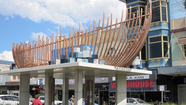 Lismore's controversial Ark sculpture, as it is now. Picture: John Bath