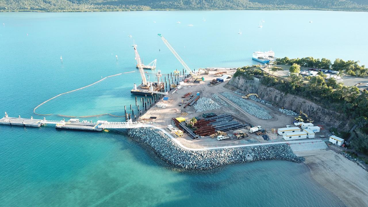 The Shute Harbour project also includes the construction of a new sea wall and pontoon. Picture: Supplied