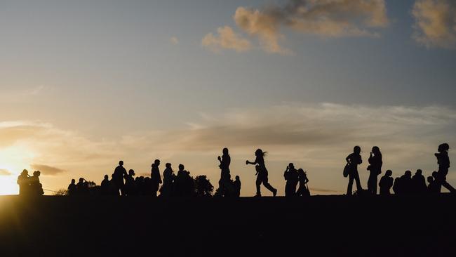 Police were called to Torquay on Thursday as large groups of teens gather at the beach with alcohol in what appeared to be party organised on social media. Picture: Shaun Viljoen