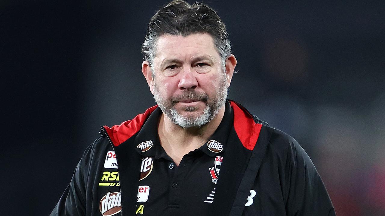 2022 AFL Football Round 22 - St Kilda Saints V Brisbane Lions at Marvel Stadium. Brett Ratten coach of the Saints. Picture: Mark Stewart