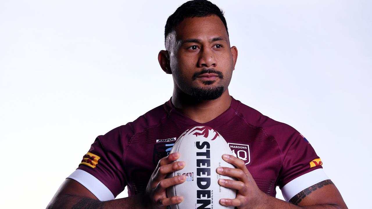 Francis Molo will make a surprise debut in Origin II at Suncorp Stadium. Picture: Scott Davis