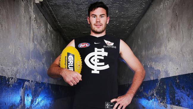 Mitch McGovern suffered a back injury at Carlton training. Picture: Getty Images