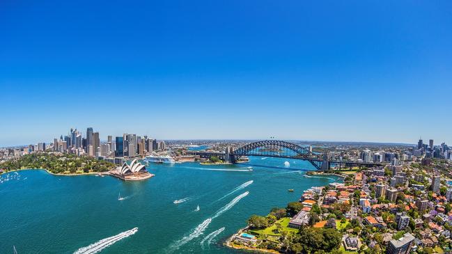 Sydney in Summer. Pic supplied Destination NSW. Kirribilli and Sydney Harbour_