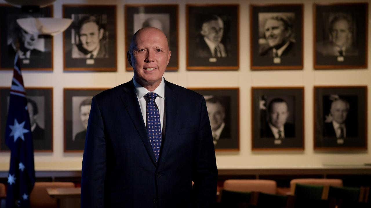 New Liberal Party leader Peter Dutton poses for photographs at Parliament House in Canberra. Picture: NCA NewsWire / Tracey Nearmy