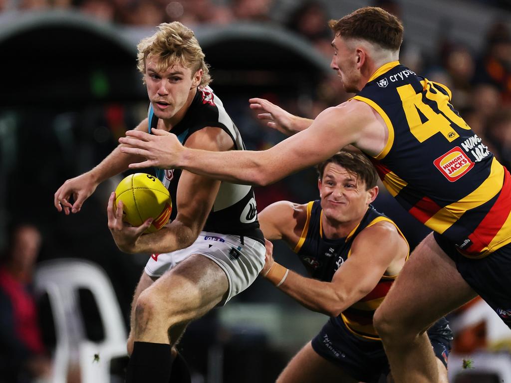 Keane has had a different journey to most AFL players. (Photo by James Elsby/AFL Photos via Getty Images)