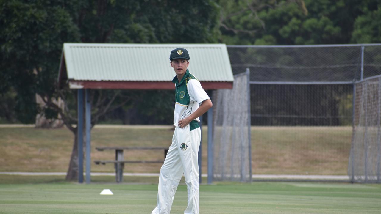 AIC First XI cricket between Marist College Ashgrove and St Patrickâ&#128;&#153;s College. Saturday March 4, 2023. Picture, Nick Tucker.