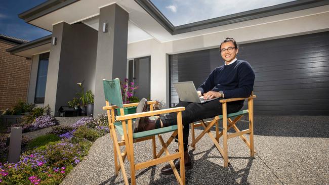 Urban planner Aaron Truong has opted to keep living in Clyde because he can work from home. Picture: Mark Stewart