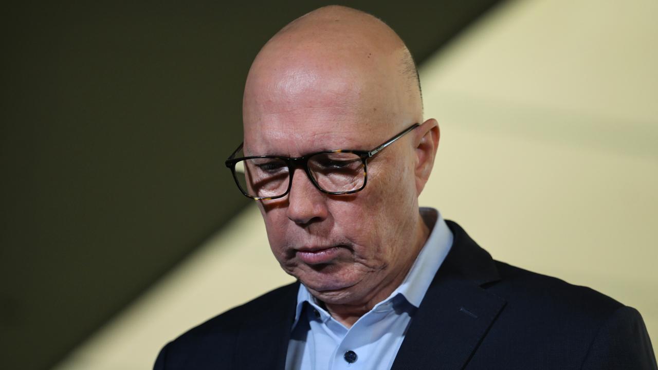 Opposition Leader Peter Dutton lost his own seat. Picture: Dan Peled/Getty Images