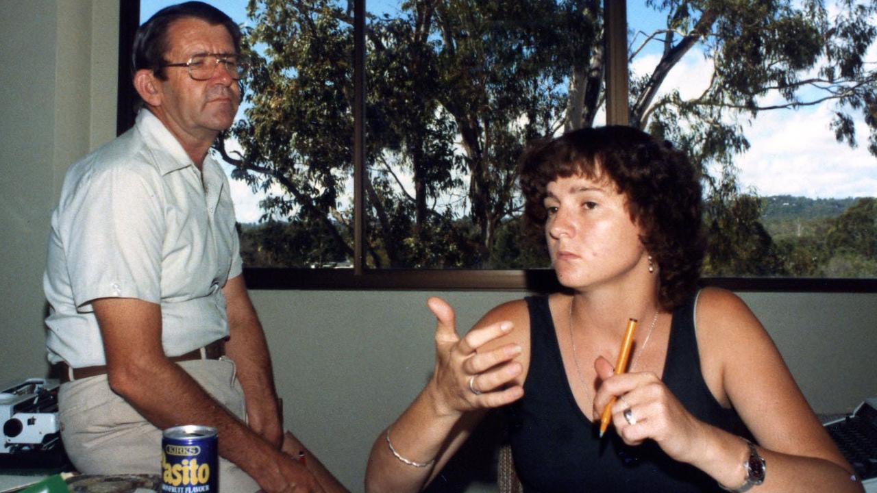 Peter Richardson with vivacious Sunshine Coast journalist Dot Whittington.