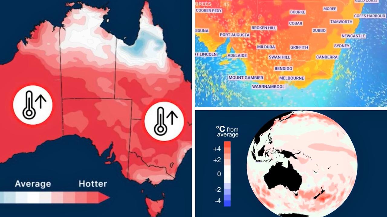 Heatwave weather Sydney, Melbourne, Brisbane forecast to bake as El