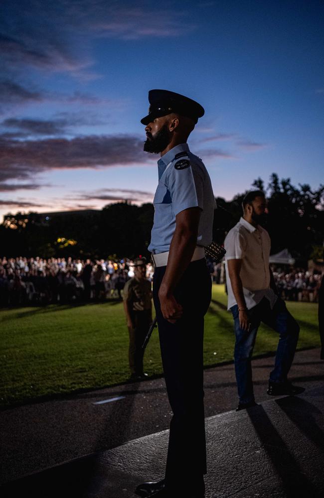 109 years after the Gallipoli landings, Territorians gather in Darwin City to reflect on Anzac Day. Picture: Pema Tamang Pakhrin