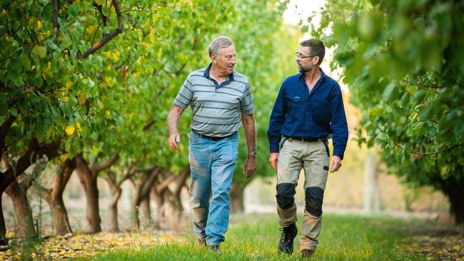 Jason Size and Tim Grieger from Summerfruit SA. Picture: Tom Huntley