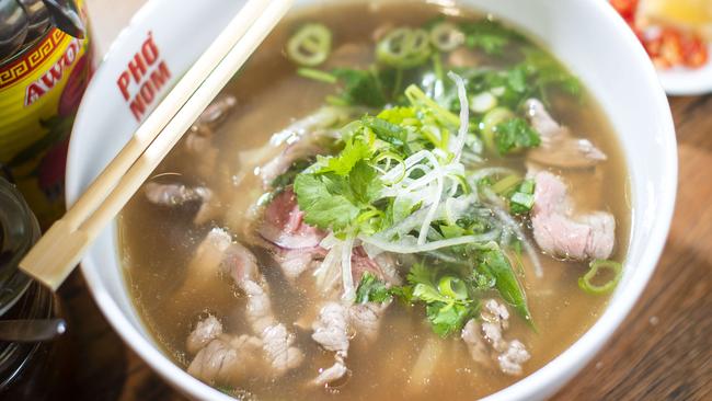 Melbourne Pho Nom Vietnamese restaurant at Emporium in the CBD specialises in Pho. Picture: Eugene Hyland