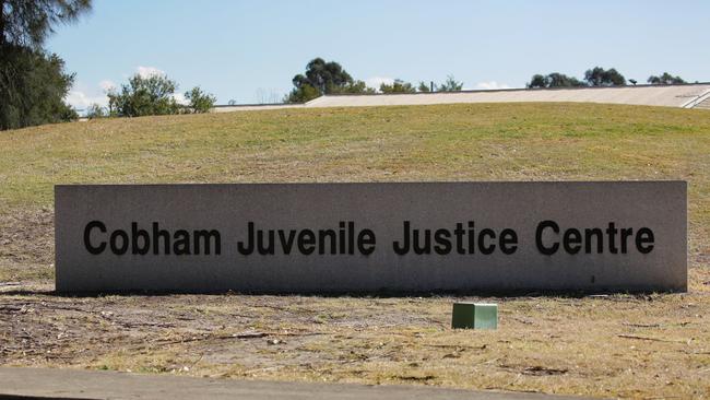 A view of the signage at the Cobham Youth Justice Centre in Werrington. Picture: NCA Newswire /Gaye Gerard