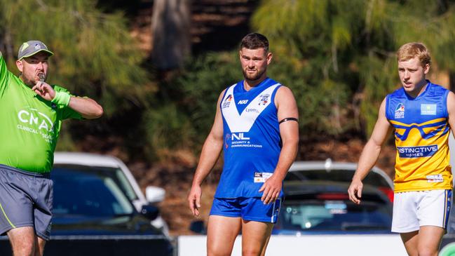 Mitch Grigg (middle) has started brilliantly for Athelstone. Picture: Dwayne Flight