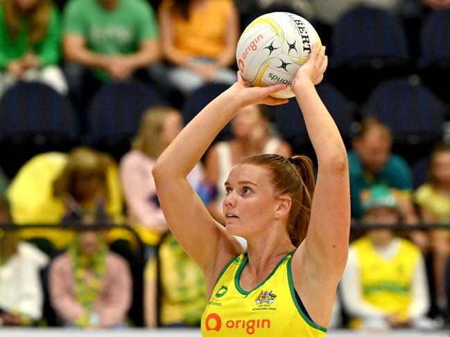 Steph Wood of Australia at Gold Coast Convention and Exhibition Centre. Picture: Bradley Kanaris/Getty Images