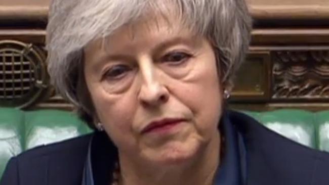 British Prime Minister Theresa May in the House of Commons. Picture: AFP 