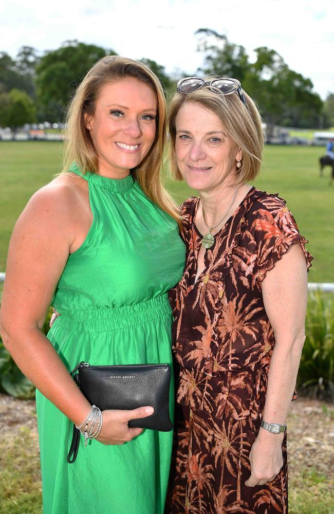 Jessica Locke and Kylie Perkin at the Polo &amp; Provedores, Noosa. Picture Patrick Woods.