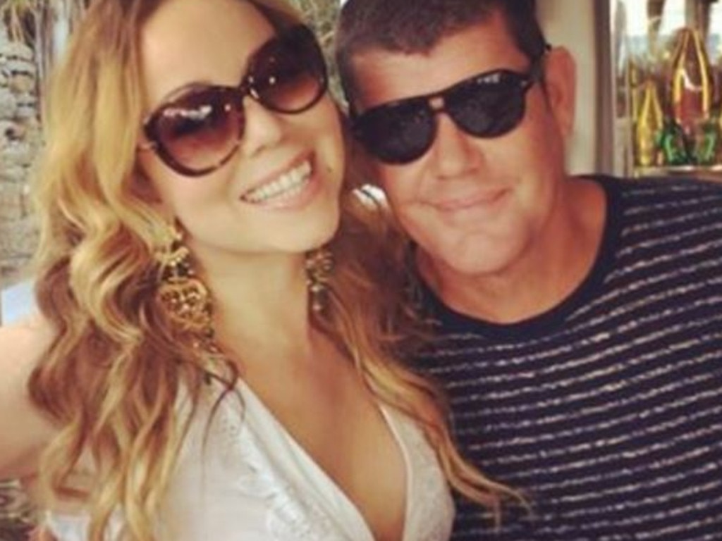 Mariah Carey and James Packer in Mykonos, Greece, where it’s understood their relationship broke down. Picture: Mariah Carey/Instagram