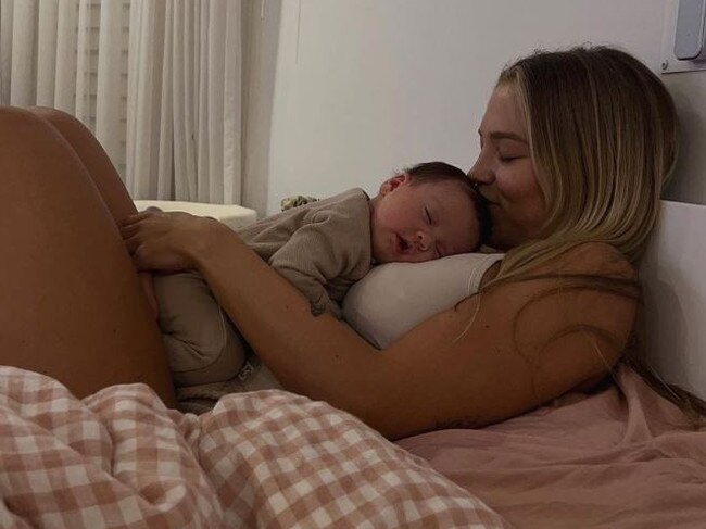 Tammy recently had her third child, Posy. Picture: Instagram/Tammy Hembrow