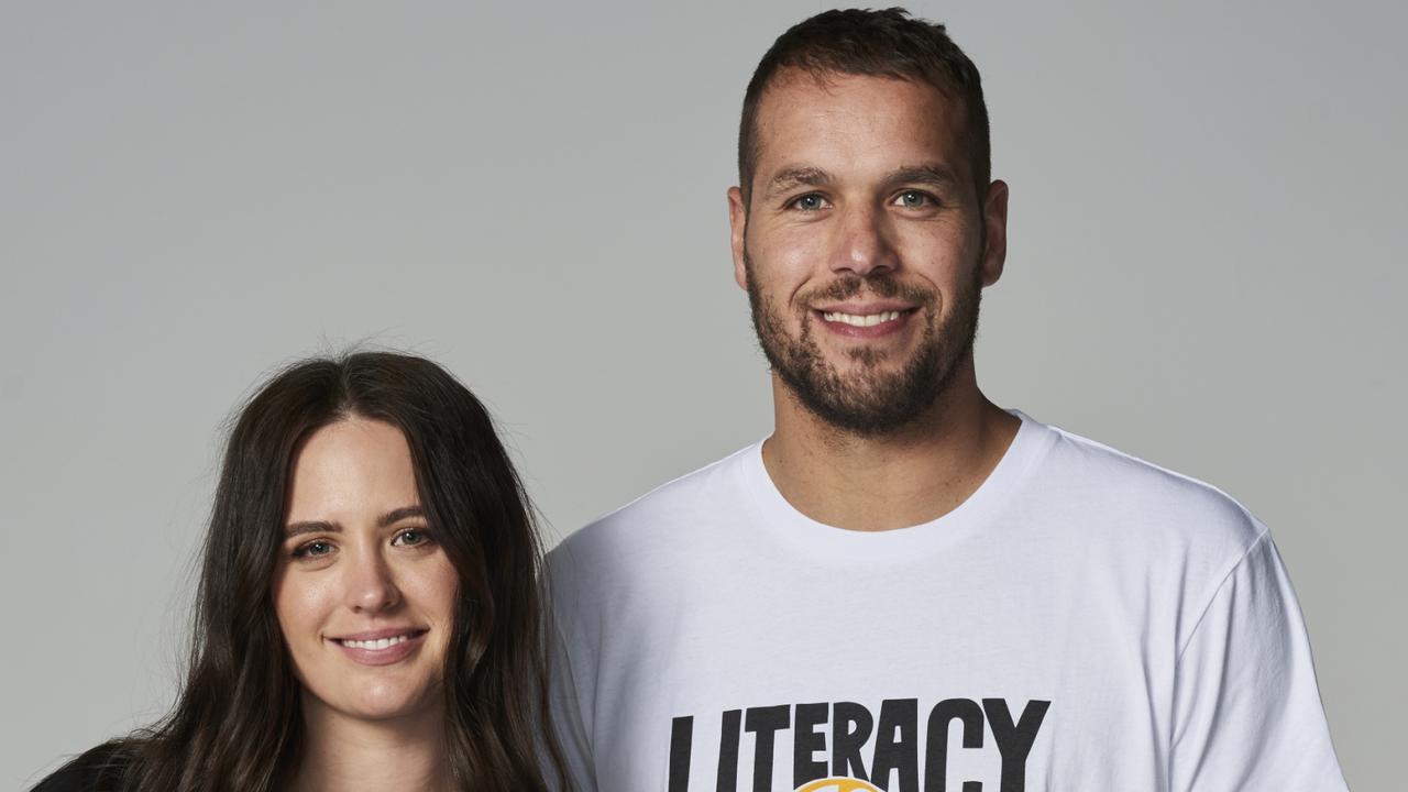 SYD CON - Jesinta and Buddy Franklin support ALNF (Australian Literacy and Numeracy Foundation) Literacy is Freedom campaign