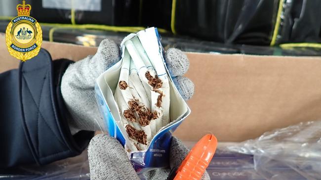Economists warn the excise policy has fuelled the black market. Picture: Australian Border Force