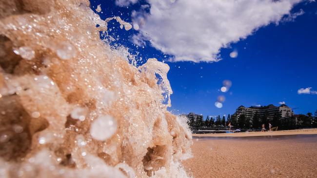 Coogee beach has had its water quality rating decreased. Picture Craig Greenhill