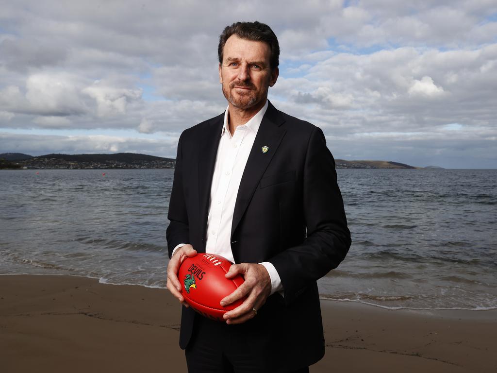 Brendon Gale remains on the hunt for Tassie’s first coach. Picture: Nikki Davis-Jones