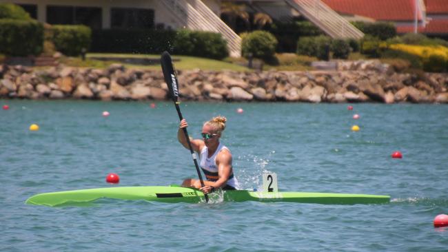 Georgia Sinclair has made a mark at her first sprint regatta.