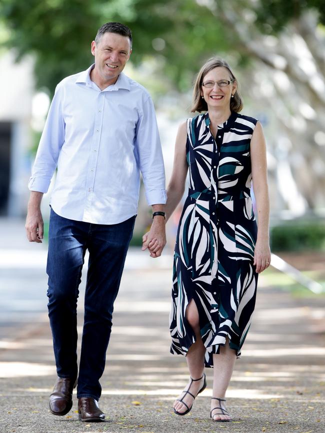 Lyle Shelton and wife Wendy. Picture: AAP/ Ric Frearson