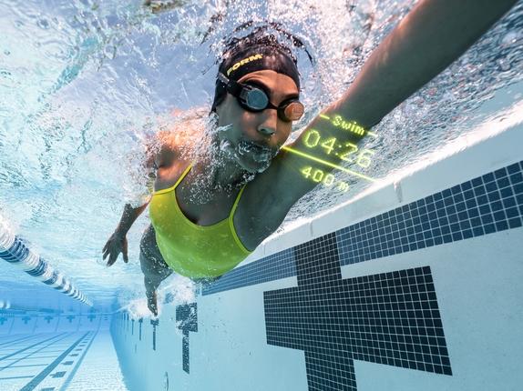 Can smart goggles get you swimming faster? FORM Swim seems to think so. Picture: Supplied