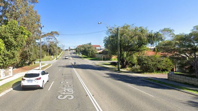 A 19-year-old driver has died after the car he was driving left the road and crashed into a tree. Picture: Google Maps