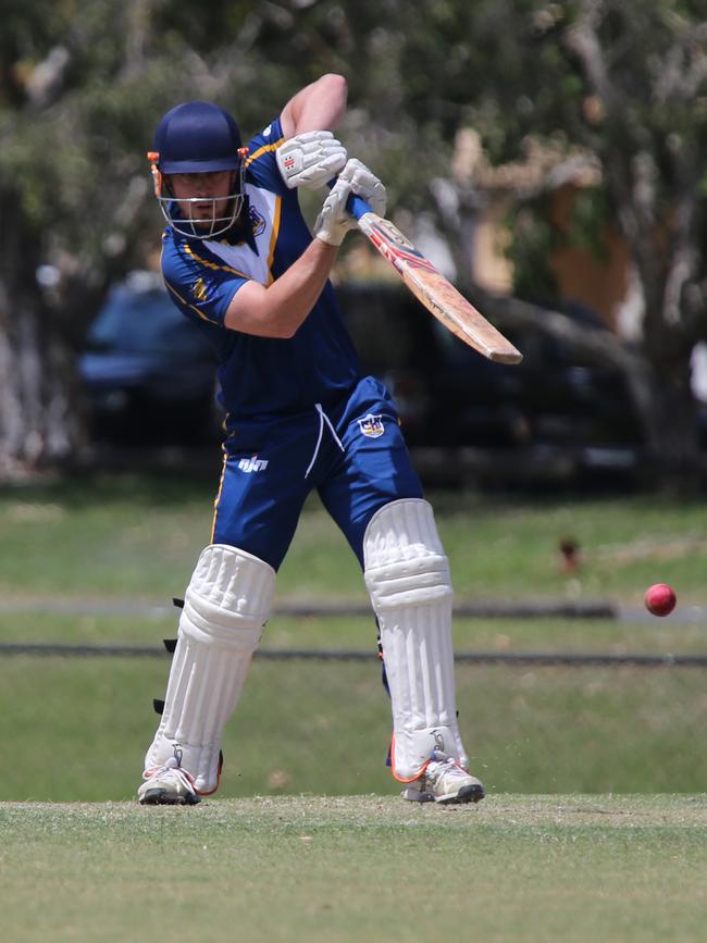 Cricket Gold Coast Kookaburra Cup - Surfers Paradise vs Coomera Hope Island at Sir Bruce Small Park. Coomera batsman Justin Doherty. Picture Mike Batterham
