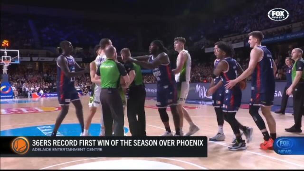 Fiery end to 36ers first win of season