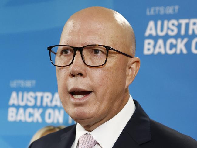 DAILY TELEGRAPH 26TH FEBRUARY 2025Pictured at Pendle Hill Meat Market in western Sydney is The Leader of the Opposition Peter Dutton.Picture: Richard Dobson