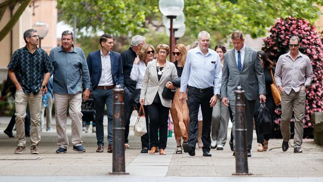 Clare Nowland’s family and friends filled the public gallery on the first day of the trial. Picture: NewsWire / Nikki Short