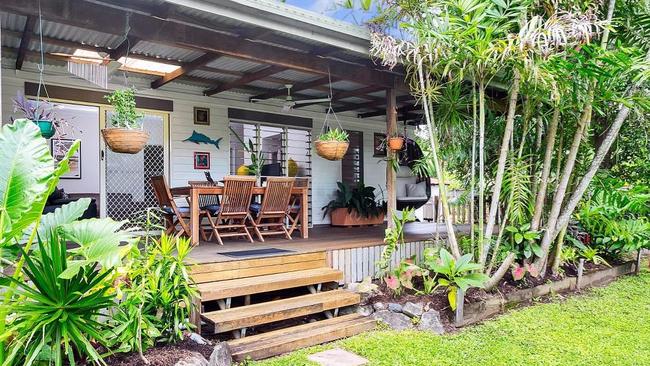 The Machans Beach property will have three two storey townhouses added to it if a development application before Cairns Regional Council is approved, and Machans Beach residents fear it will set a precedent. Picture: supplied.