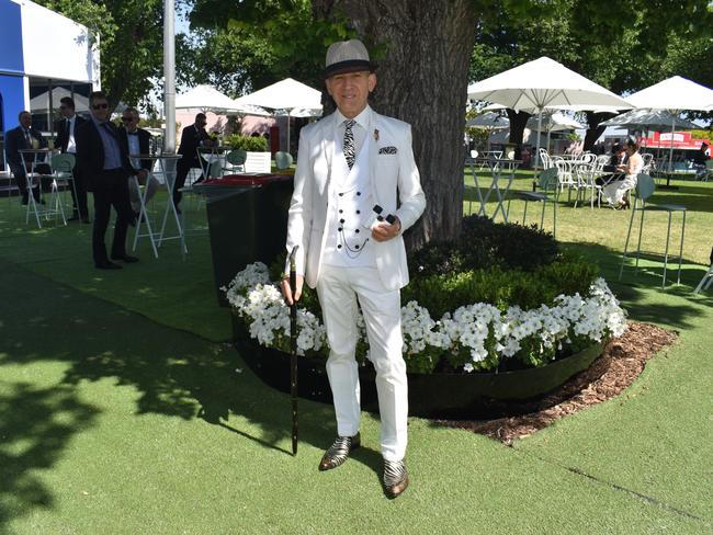 Guests in striking racewear at Penfolds Derby Day at the Flemington Racecourse on Saturday, November 02, 2024: