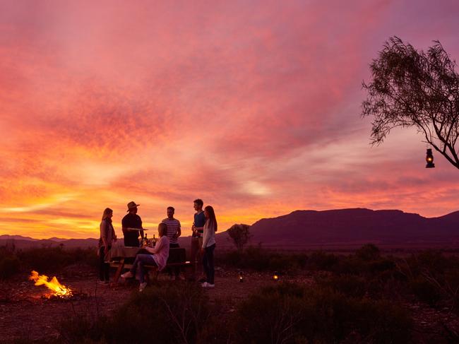 ESCAPE: Sunset on the Chace, Arkapena Station, Flinders Ranges & Outback, South Australia. Picture: Adam Bruzzone/SATC