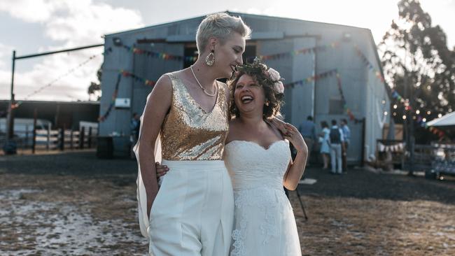 Kelly Mackenzie And Kirsty Albion Say Wedding In Tasmania ‘best Day Of