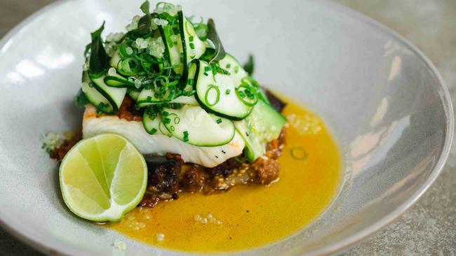 Kimchi Butter Poached Reef Fish. Photo: Supplied.