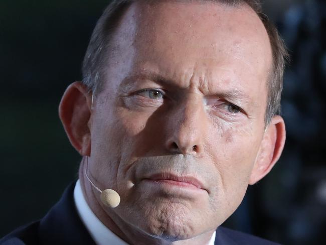 Warringah candidates Tony Abbott and Zali Steggall at the  Sky News/Manly Daily Debate at Queenscliff Surf Club, Sydney, 2nd May 2019.Picture: Damian Shaw/ NEWS CORP AUSTRALIA