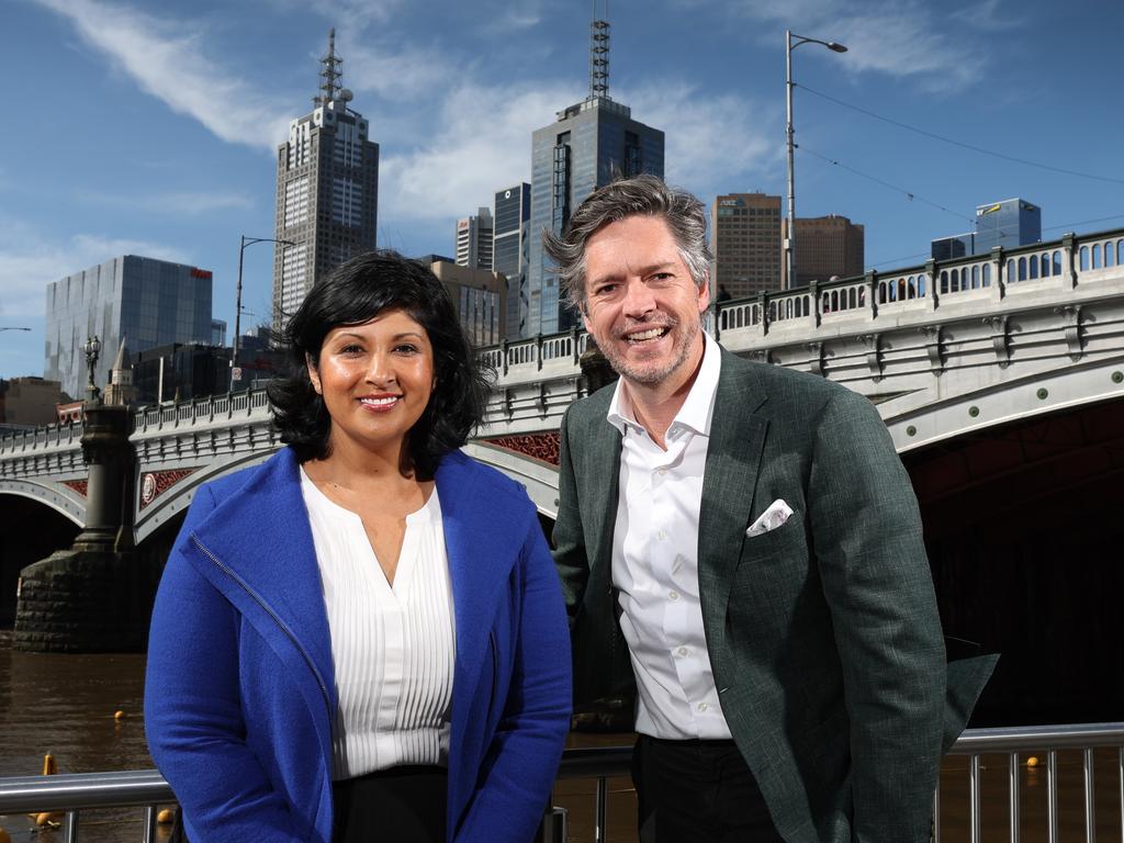 Lord Mayor Nick Reece and his running mate Roshena Campbell. Picture: David Caird