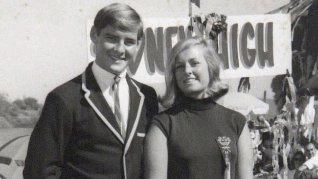 Chris Dawson and Lynette Simms are pictured together at a GPS regatta in 1966. Picture: Supplied