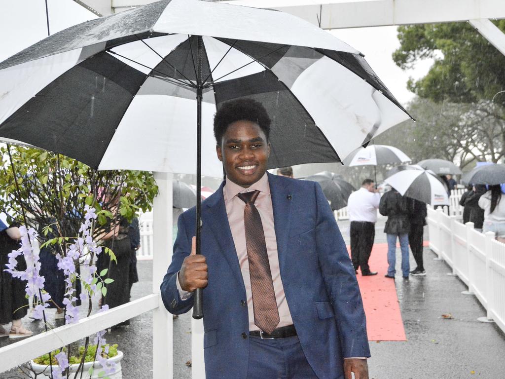 Emmanuel Karogi at Wilsonton State High School formal at Clifford Park Racecourse, Wednesday, November 13, 2024. Picture: Tom Gillespie